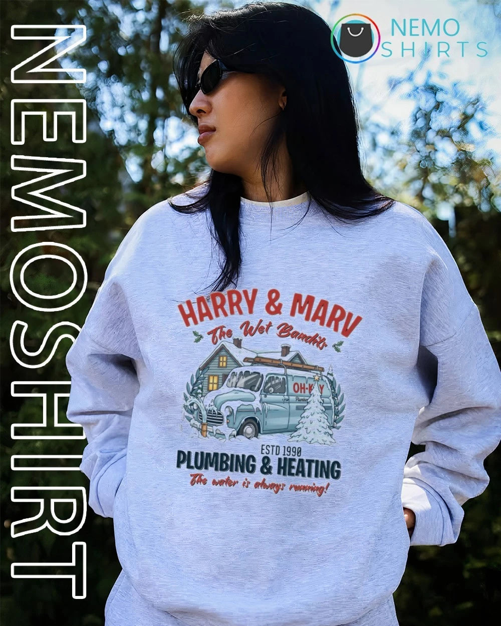 Home Alone Harry and Marv The Wet Bandits Oh-Kay - Adult & Kids T-Shirts, Sweatshirts & Hoodies apparel design preview 4