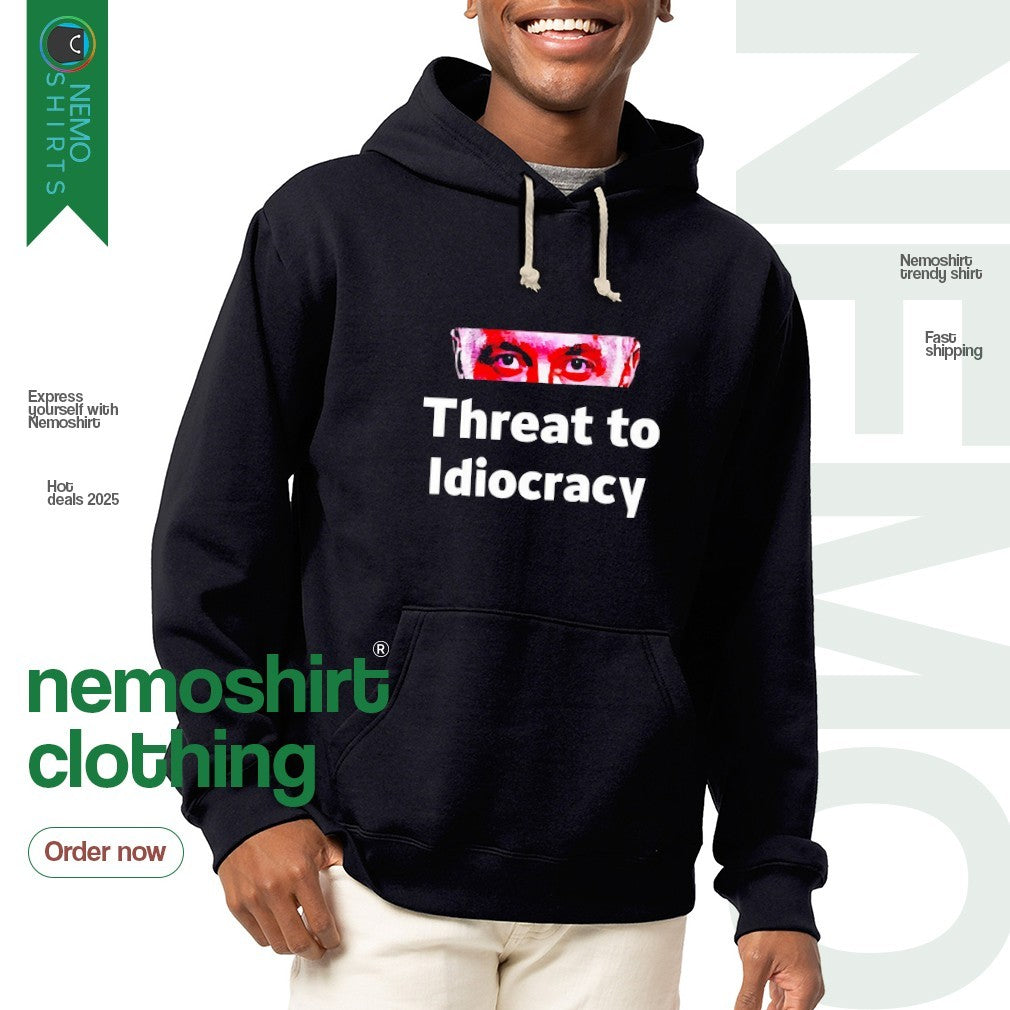 Threat to idiocracy - Adult & Kids T-Shirts, Sweatshirts & Hoodies apparel design preview 2