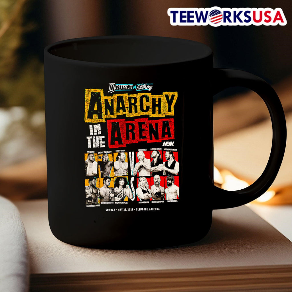 AEW Double or Nothing 2025 Anarchy in the Arena - Adult & Kids T-Shirts, Sweatshirts & Hoodies apparel design preview 3