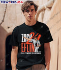 Zach Eflin 24 Baltimore Orioles graphic - Adult & Kids T-Shirts, Sweatshirts & Hoodies apparel design preview 1