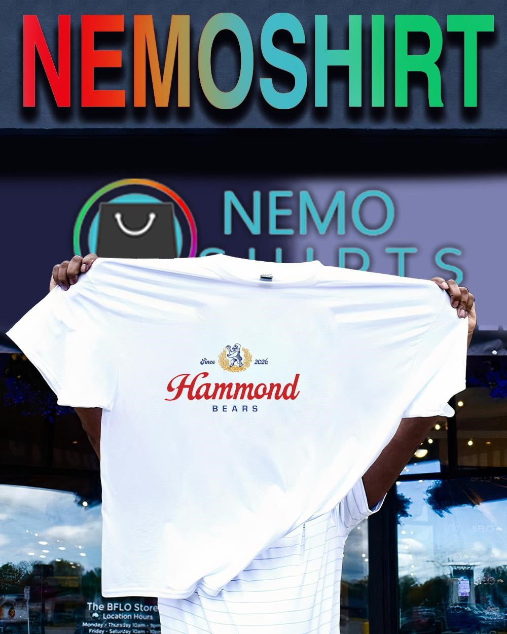 Hammond Bears since 2026 graphic - Adult & Kids T-Shirts, Sweatshirts & Hoodies apparel design preview 1