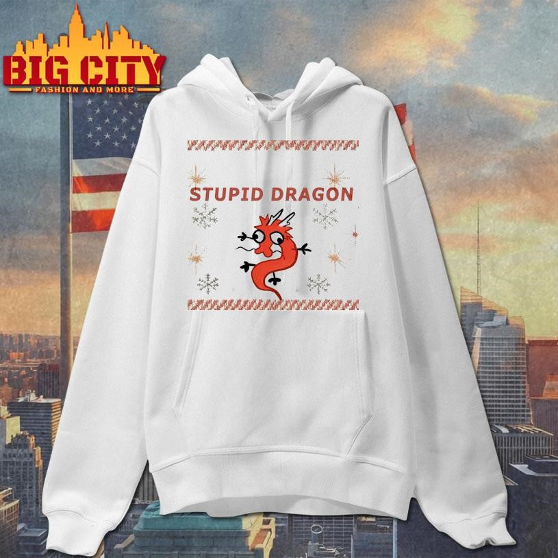 Stupid Dragon Christmas Ugly - Adult & Kids T-Shirts, Sweatshirts & Hoodies apparel design preview 2