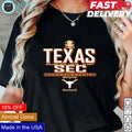 Texas Longhorns 2024 SEC championship game bound - Adult & Kids T-Shirts, Sweatshirts & Hoodies apparel design preview 1