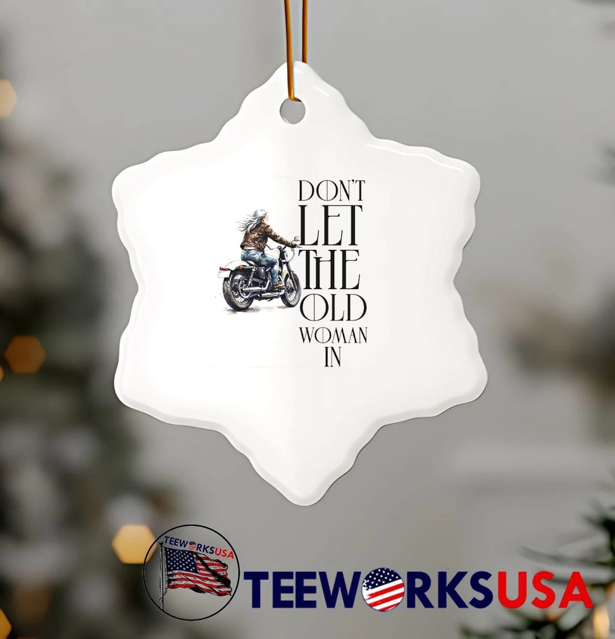 Woman Riding Motorcycle Don't Let the Old In - Adult & Kids T-Shirts, Sweatshirts & Hoodies apparel design preview 5