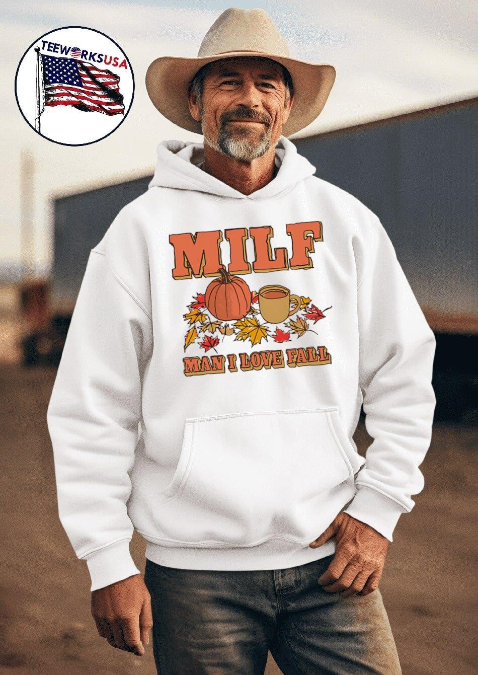 Milf man I love fall 2025 - Adult & Kids T-Shirts, Sweatshirts & Hoodies apparel design preview 2