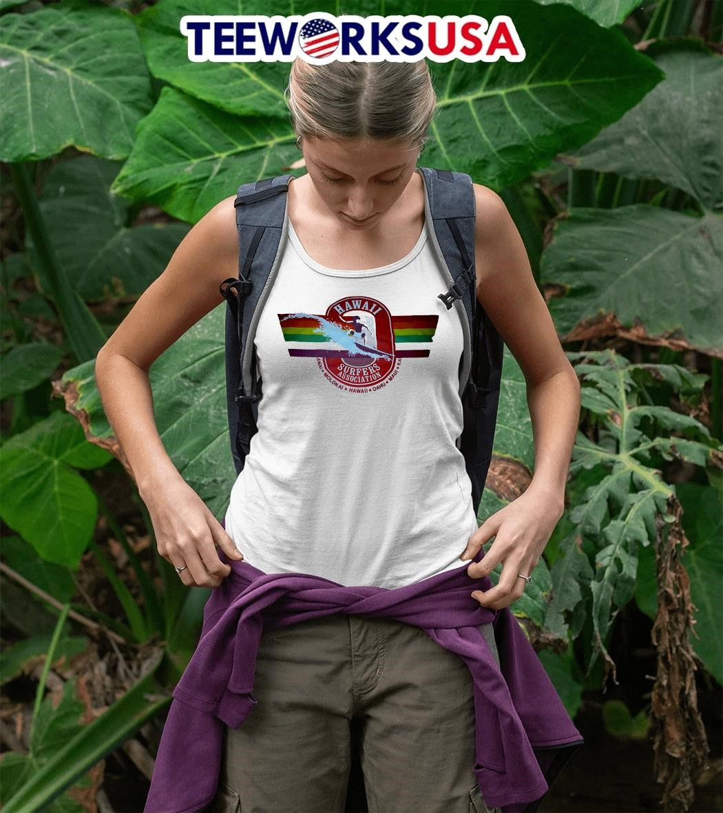 Hawaii Surfers E Associations logo vintage - Adult & Kids T-Shirts, Sweatshirts & Hoodies apparel design preview 5