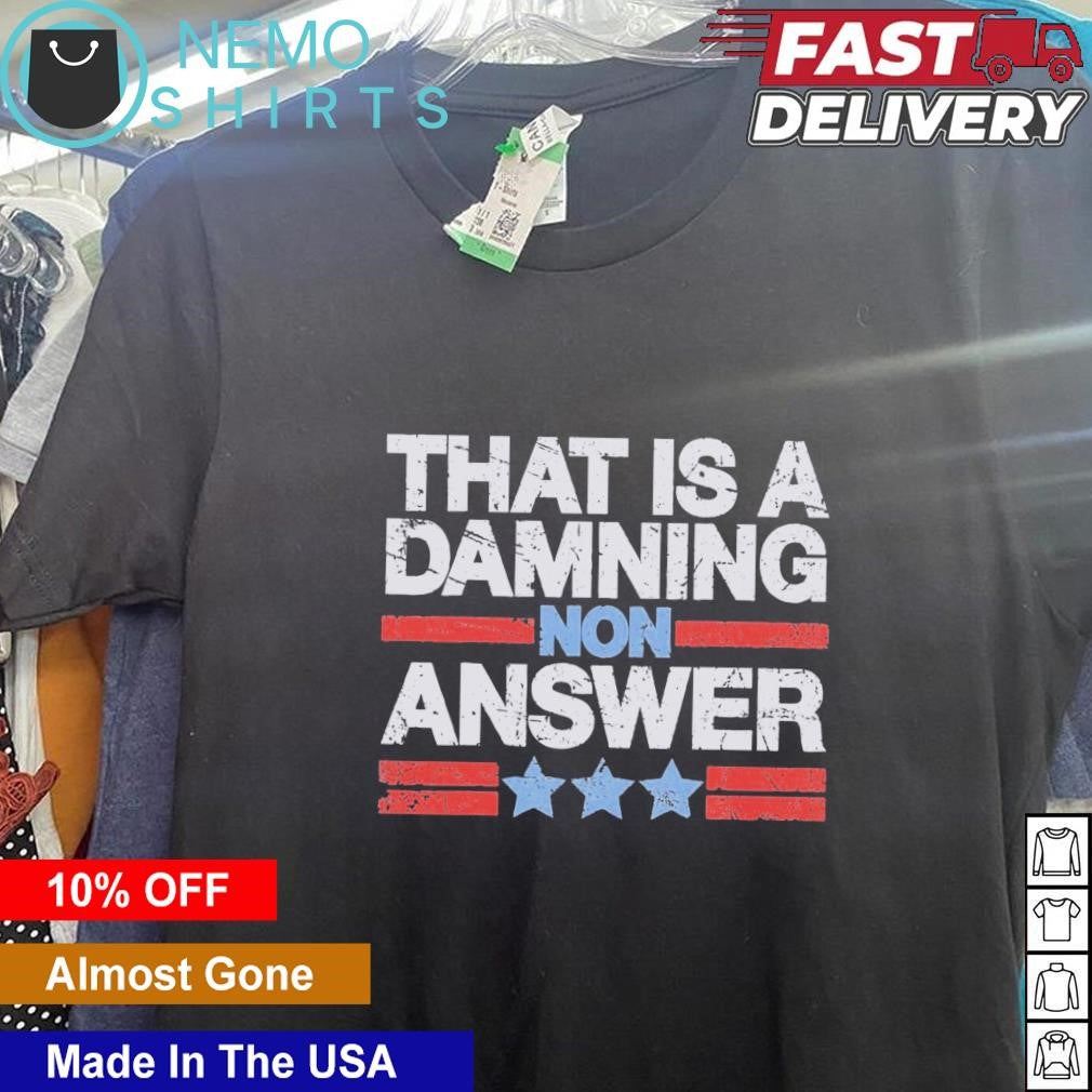 That is a damning non answer Tim Walz retro - Adult & Kids T-Shirts, Sweatshirts & Hoodies apparel design preview 5
