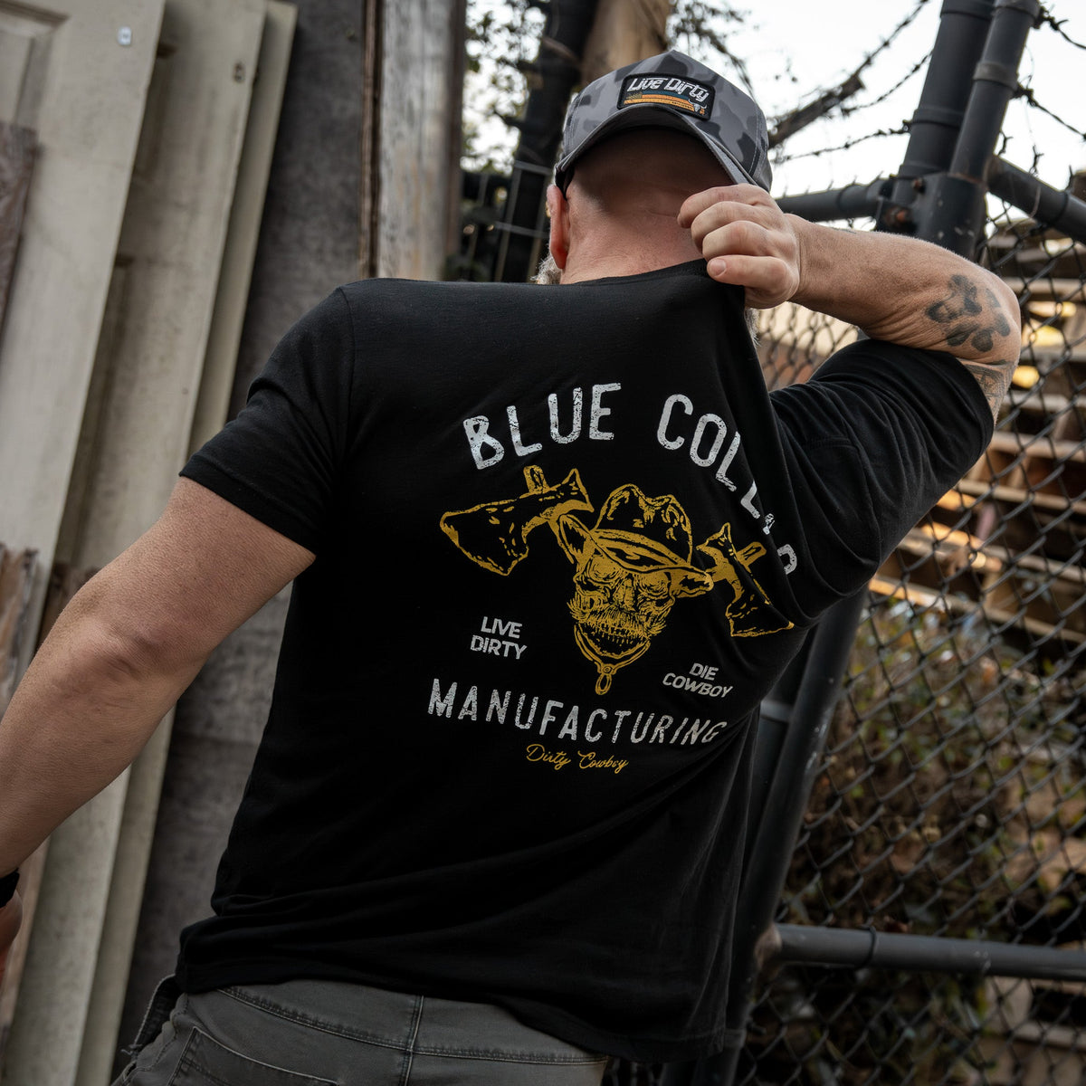 Blue Collar Hatchet Men's - Adult & Kids T-Shirts, Sweatshirts & Hoodies apparel design preview 14