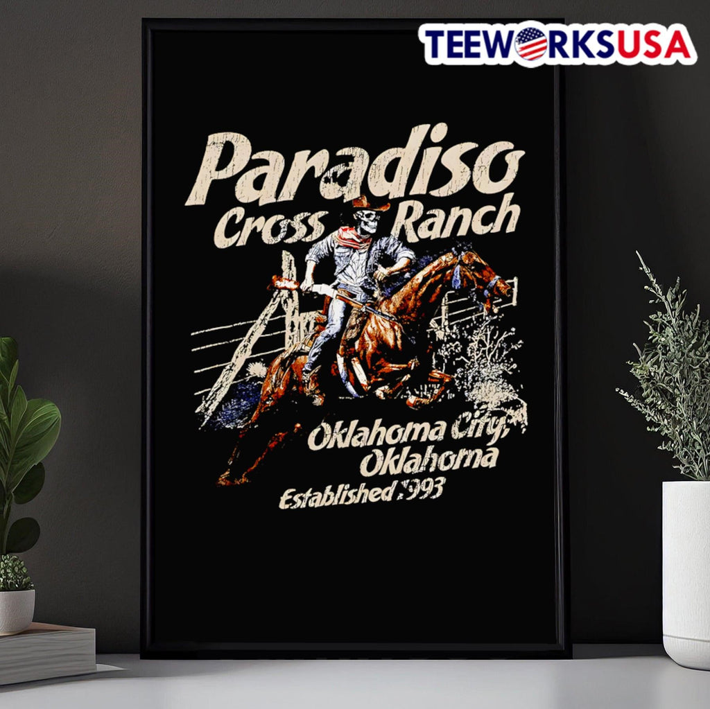 Skeleton Paradiso cross ranch Oklahoma City - Adult & Kids T-Shirts, Sweatshirts & Hoodies apparel design preview 5