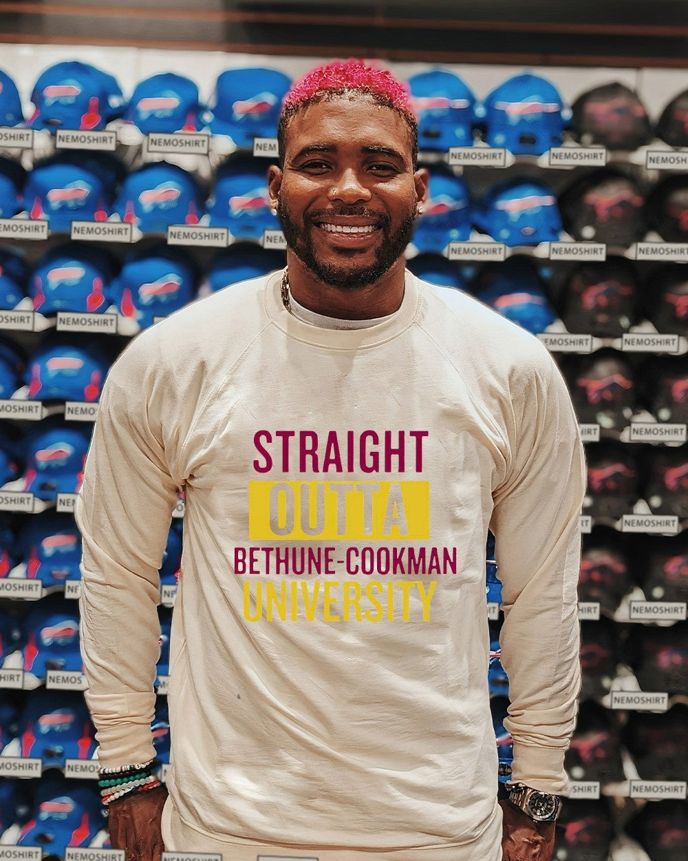 Straight outta Bethune-Cookman Wildcats University - Adult & Kids T-Shirts, Sweatshirts & Hoodies apparel design preview 2