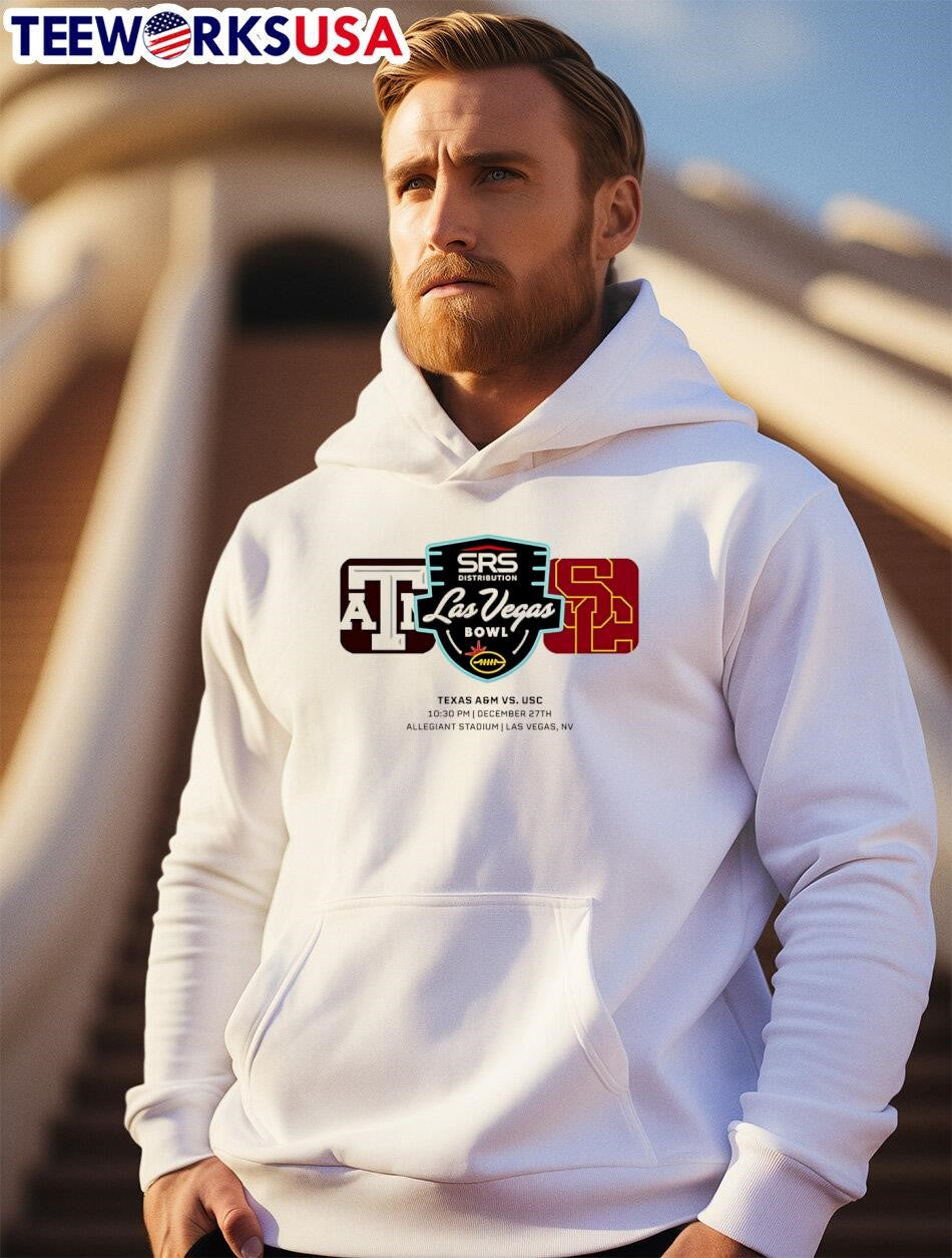 USC Trojans Vs Texas A&M Aggies 2024 Las Vegas Bowl - Adult & Kids T-Shirts, Sweatshirts & Hoodies apparel design preview 2