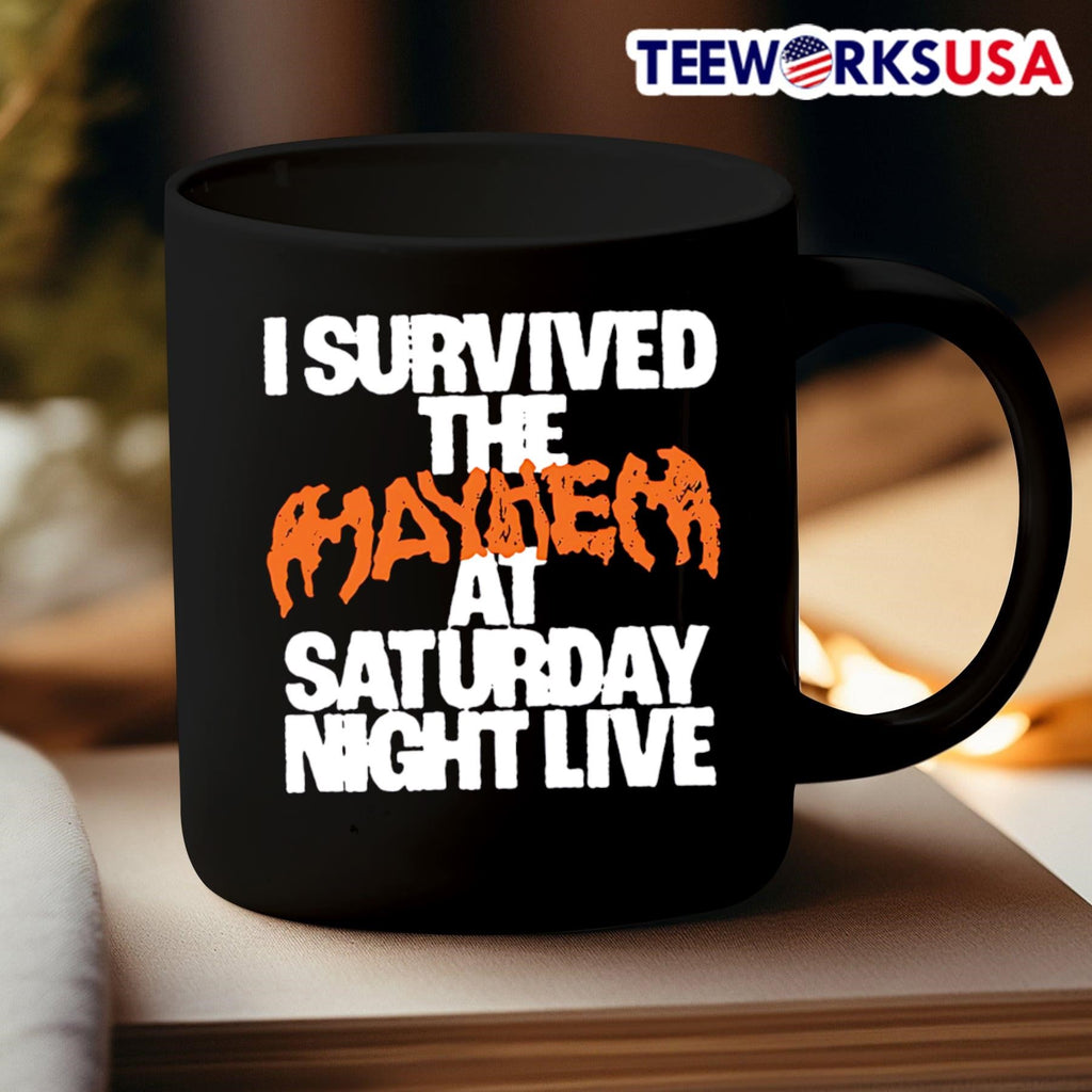 I survived the mayhem at saturday night live - Adult & Kids T-Shirts, Sweatshirts & Hoodies apparel design preview 3