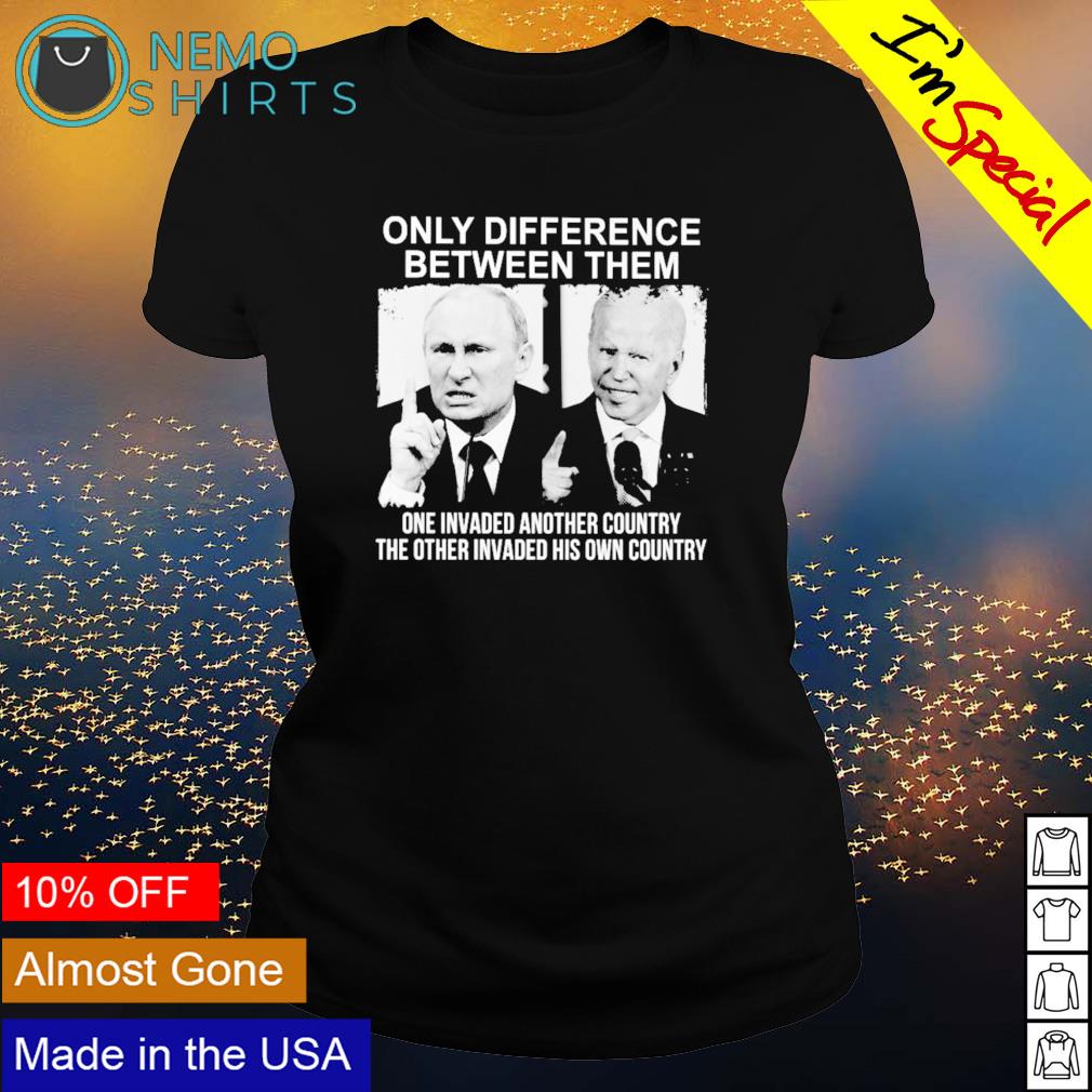 Putin and Biden only difference between them - Adult & Kids T-Shirts, Sweatshirts & Hoodies apparel design preview 3