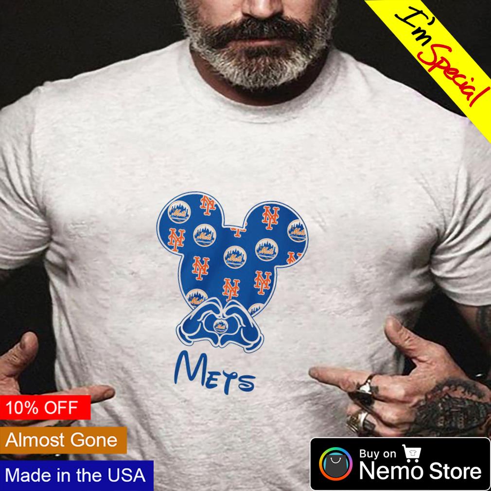 Mickey mouse love New York Mets - Adult & Kids T-Shirts, Sweatshirts & Hoodies apparel design preview 4