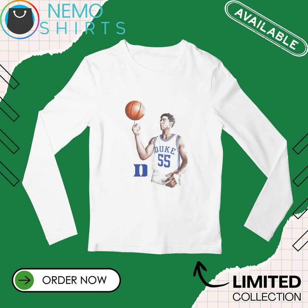 Spencer Hubbard Duke Blue Devils spinning basketball - Adult & Kids T-Shirts, Sweatshirts & Hoodies apparel design preview 3