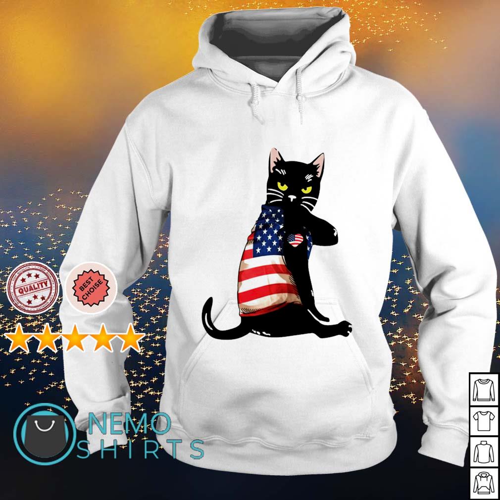 Strong Cat patriotic - Adult & Kids T-Shirts, Sweatshirts & Hoodies apparel design preview 2