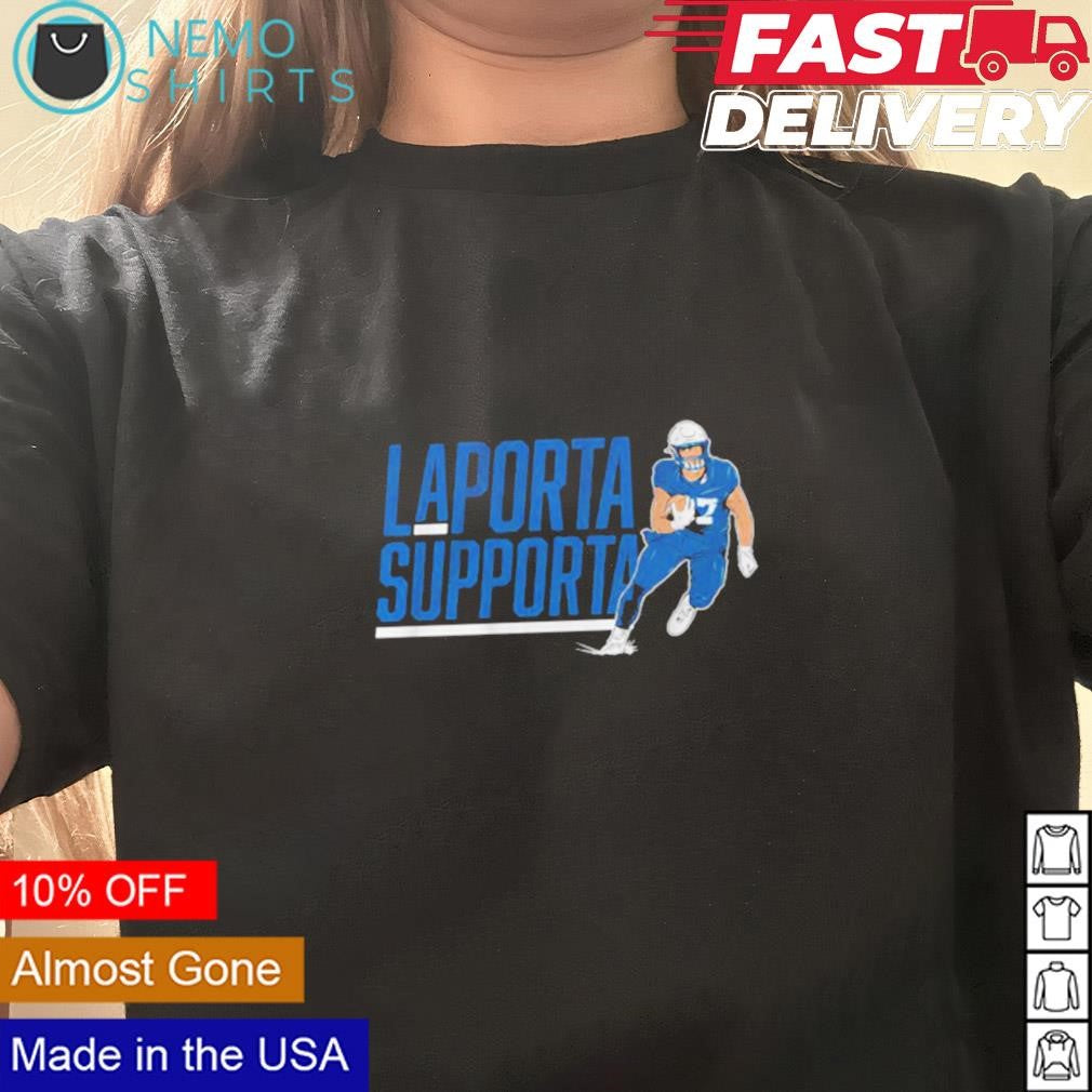 Sam LaPorta Supporta Detroit Lions - Adult & Kids T-Shirts, Sweatshirts & Hoodies apparel design preview 3