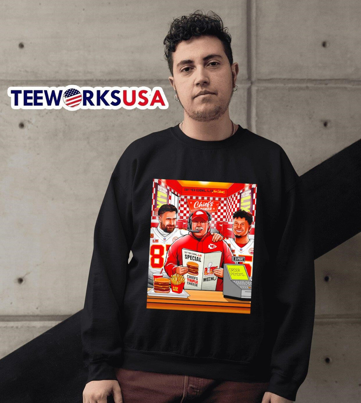 Hungry for the three-peat Kansas City Chiefs - Adult & Kids T-Shirts, Sweatshirts & Hoodies apparel design preview 6