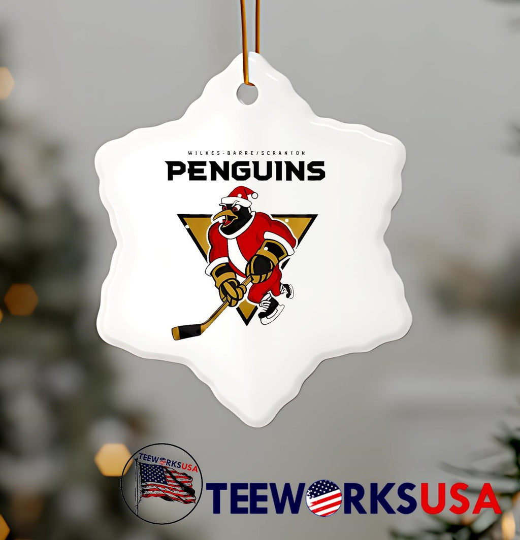 Wilkes-Barre Scranton Penguins Holiday Hat Trick - Adult & Kids T-Shirts, Sweatshirts & Hoodies apparel design preview 7