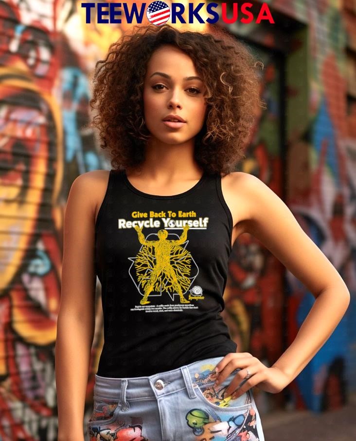 Give Back To Earth Recycle Yourself black - Adult & Kids T-Shirts, Sweatshirts & Hoodies apparel design preview 7