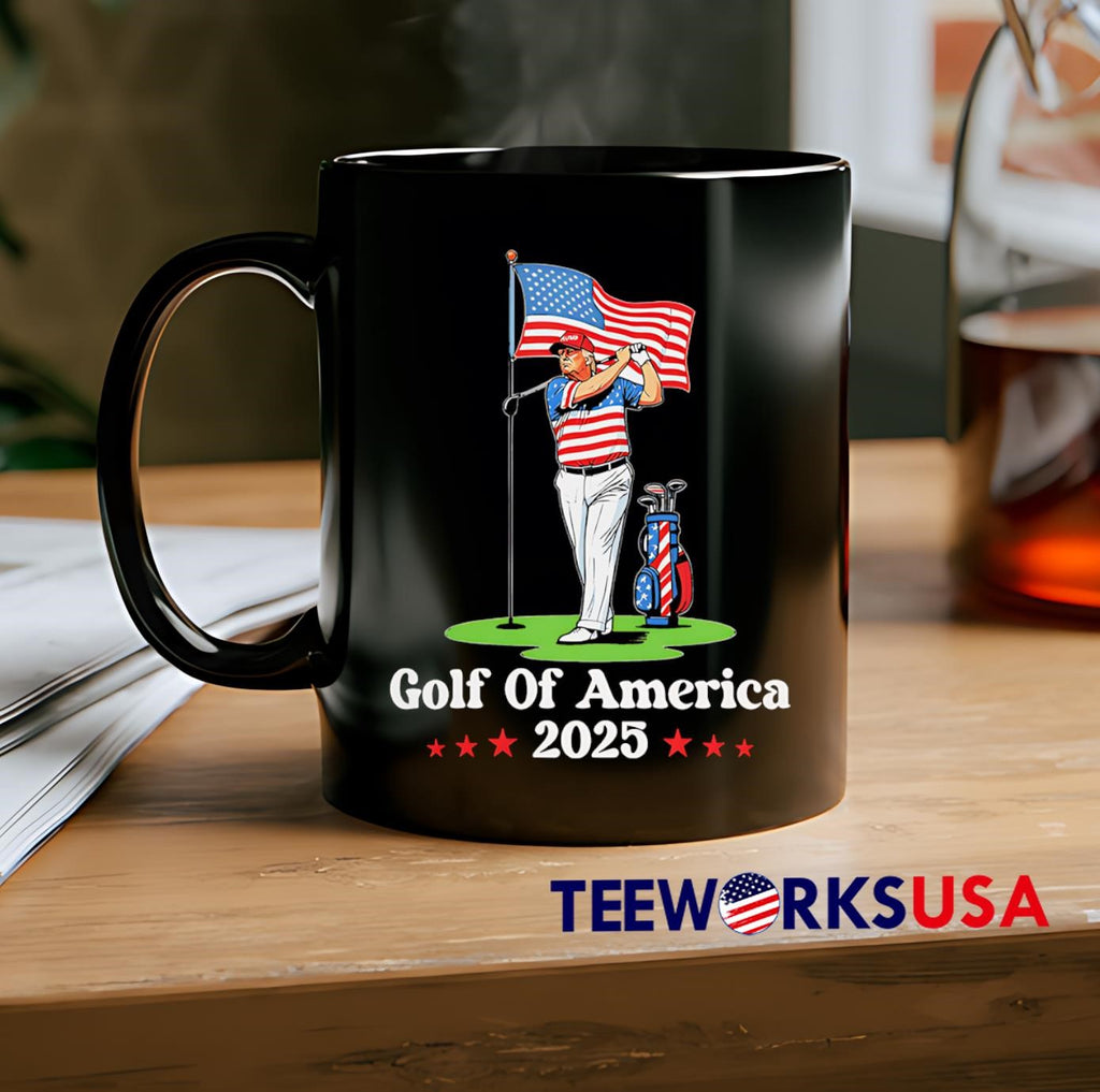Golf Of America 2025 Trump - Adult & Kids T-Shirts, Sweatshirts & Hoodies apparel design preview 2