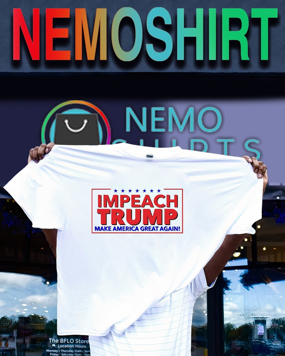Impeach Trump make America great again - Adult & Kids T-Shirts, Sweatshirts & Hoodies apparel design preview 1