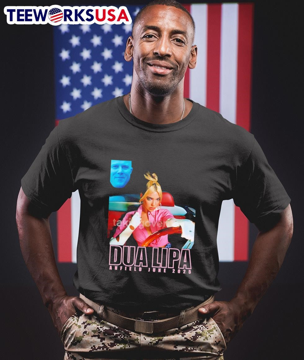Dua Lipa Anfield June 2025 - Adult & Kids T-Shirts, Sweatshirts & Hoodies apparel design preview 1