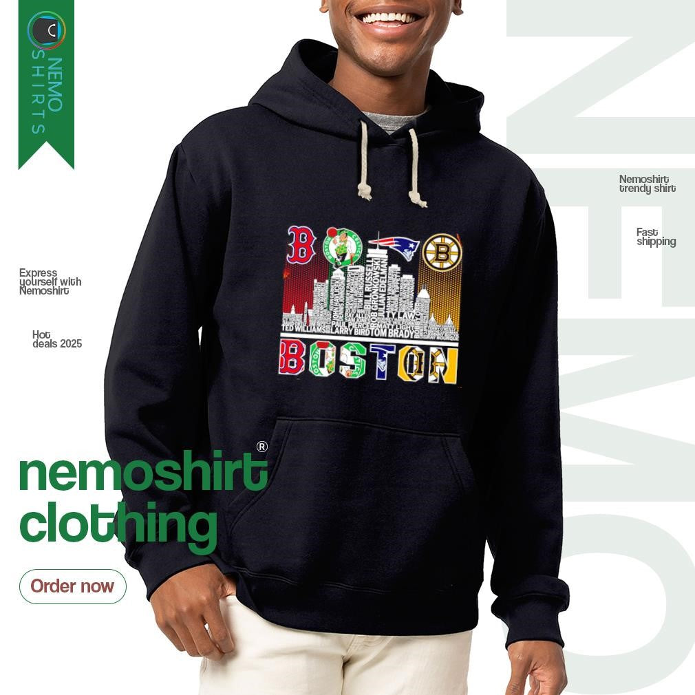 Boston sports Red Sox Celtics Patriots Bruins city - Adult & Kids T-Shirts, Sweatshirts & Hoodies apparel design preview 2