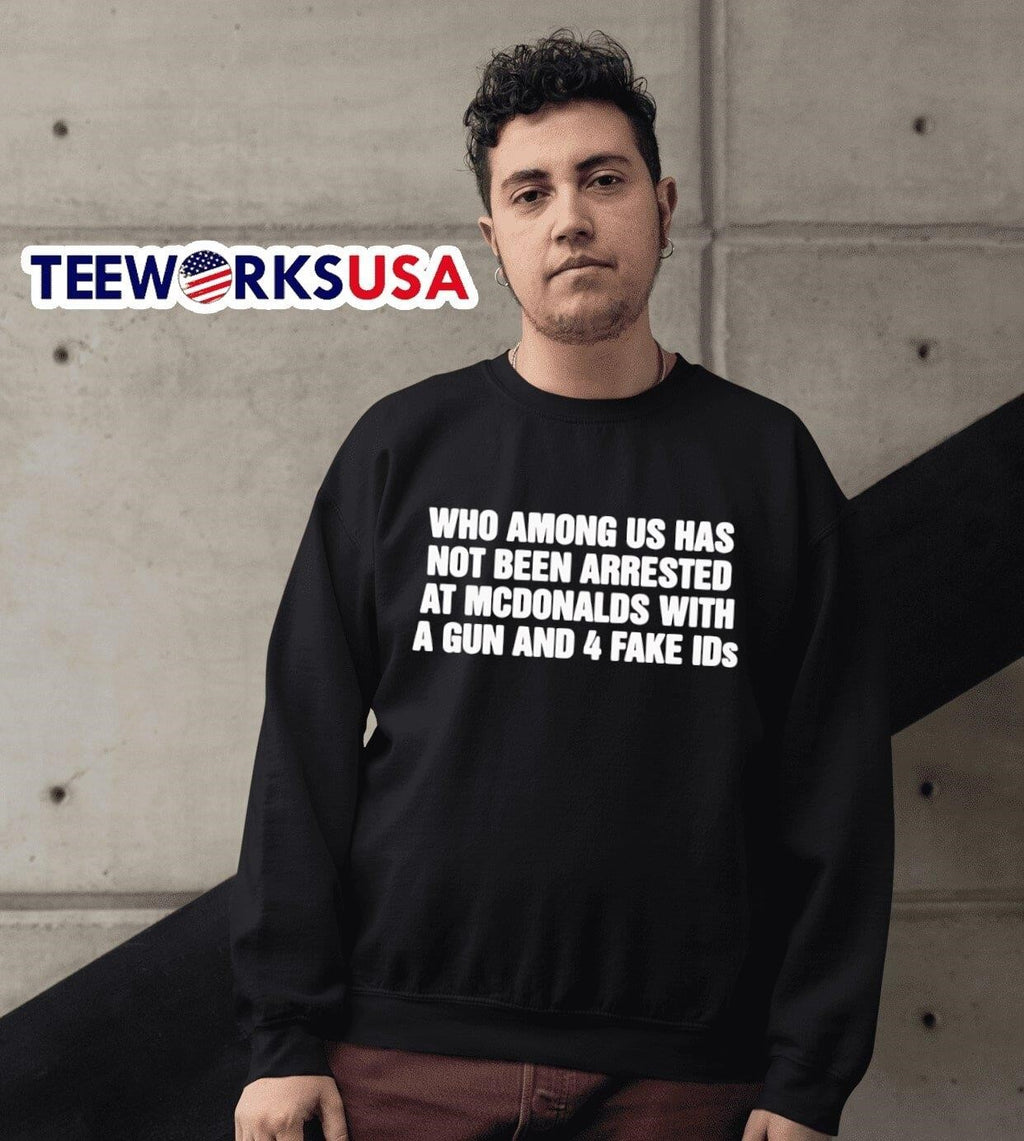 Who among us has not been arrested - Adult & Kids T-Shirts, Sweatshirts & Hoodies apparel design preview 6