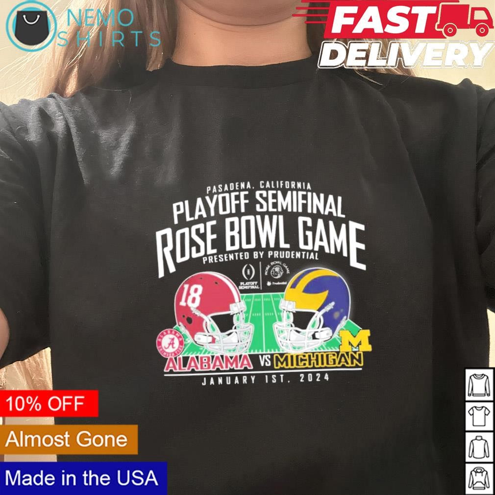 Michigan Wolverines vs Alabama Crimson Tide Playoff - Adult & Kids T-Shirts, Sweatshirts & Hoodies apparel design preview 1