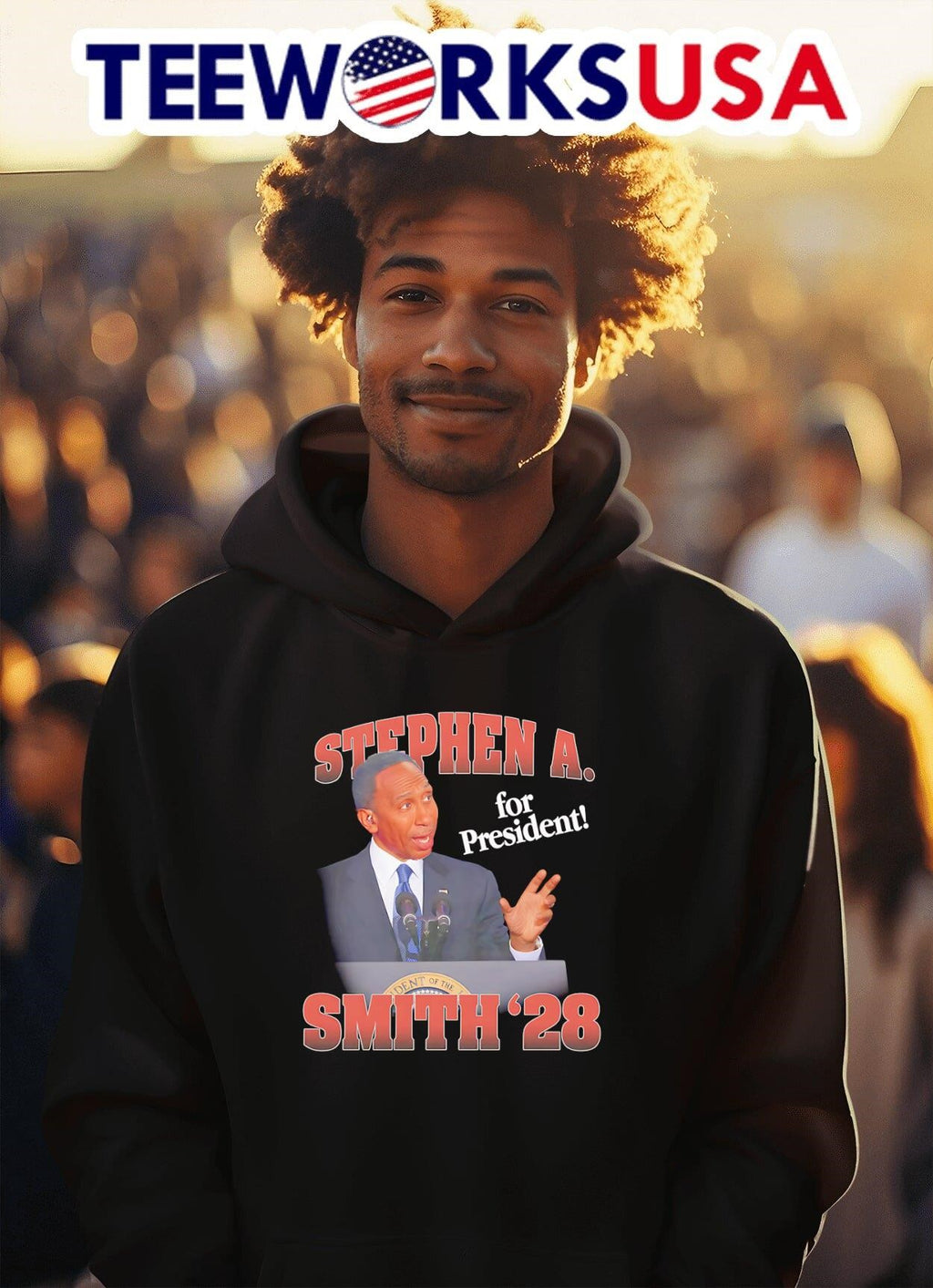 Stephen A for President Smith '28 - Adult & Kids T-Shirts, Sweatshirts & Hoodies apparel design preview 2