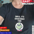 Grinch smile it's grinchmas time - Adult & Kids T-Shirts, Sweatshirts & Hoodies apparel design preview 1