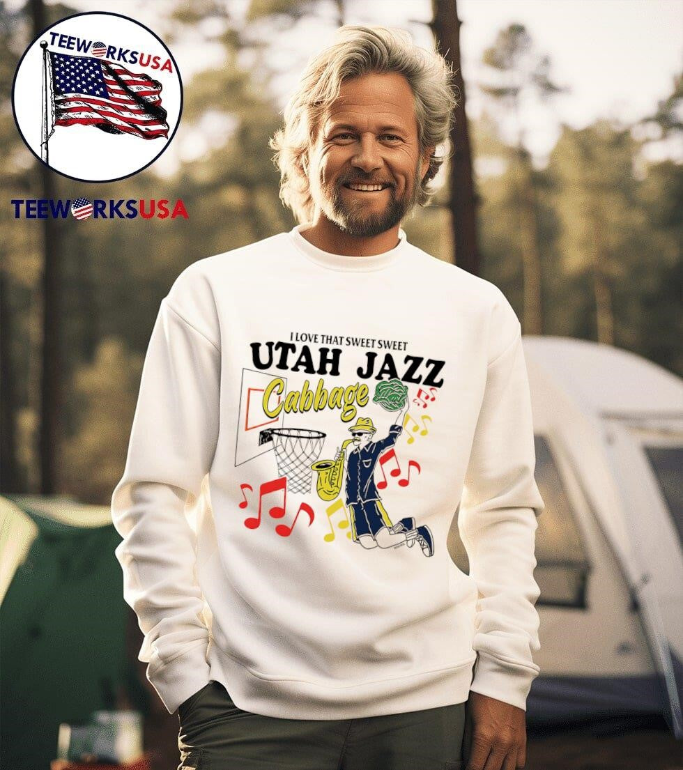 I love that sweet Utah Jazz Cabbage - Adult & Kids T-Shirts, Sweatshirts & Hoodies apparel design preview 3