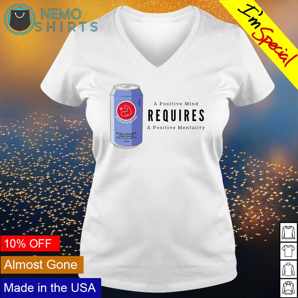 A positive mind requires mentality - Adult & Kids T-Shirts, Sweatshirts & Hoodies apparel design preview 5