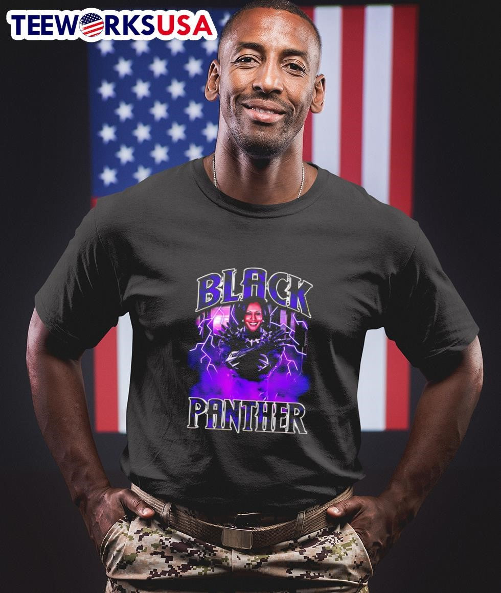 Black Panther Kamala Harris - Adult & Kids T-Shirts, Sweatshirts & Hoodies apparel design preview 1