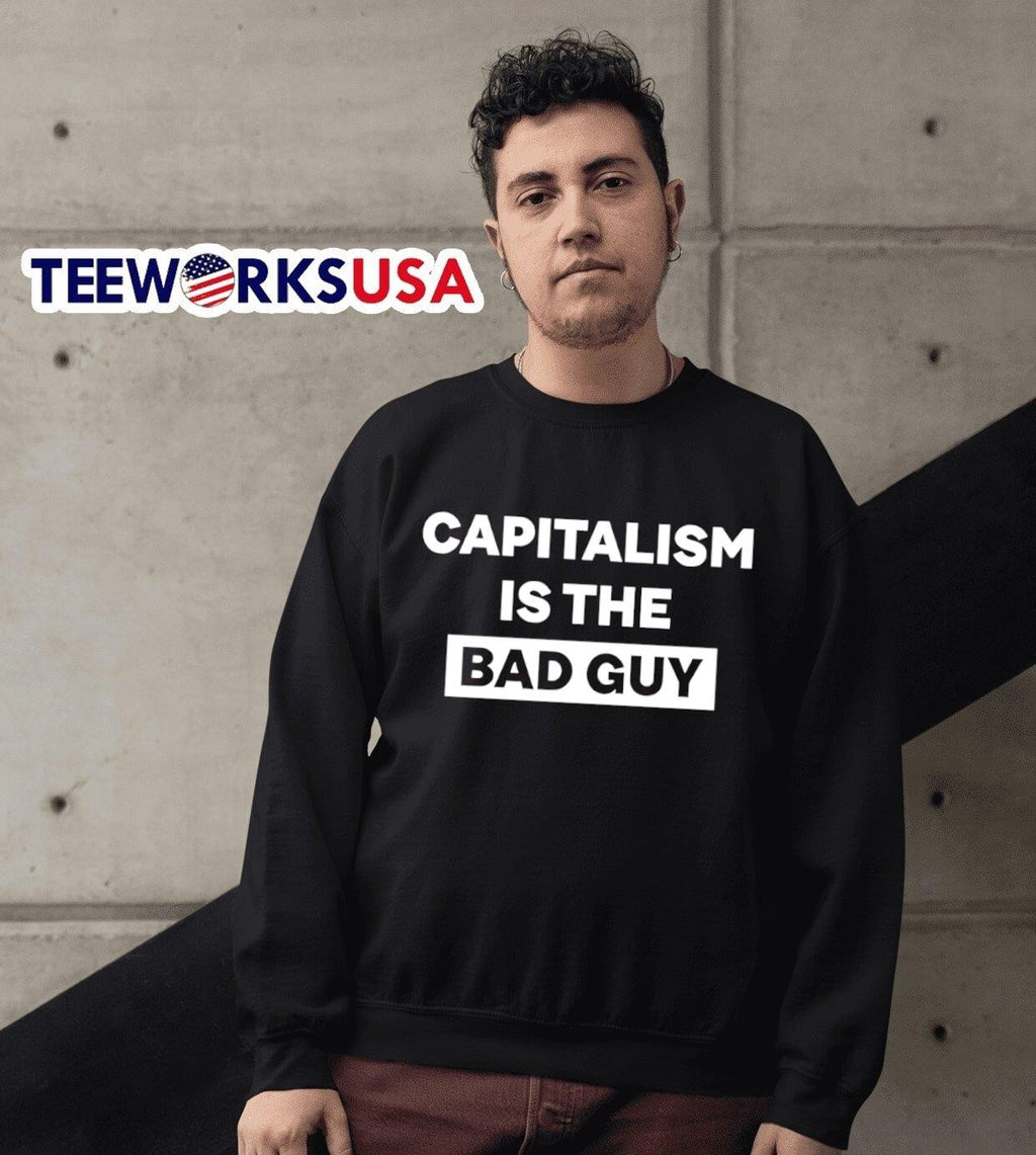 Capitalism is the bad guy - Adult & Kids T-Shirts, Sweatshirts & Hoodies apparel design preview 3