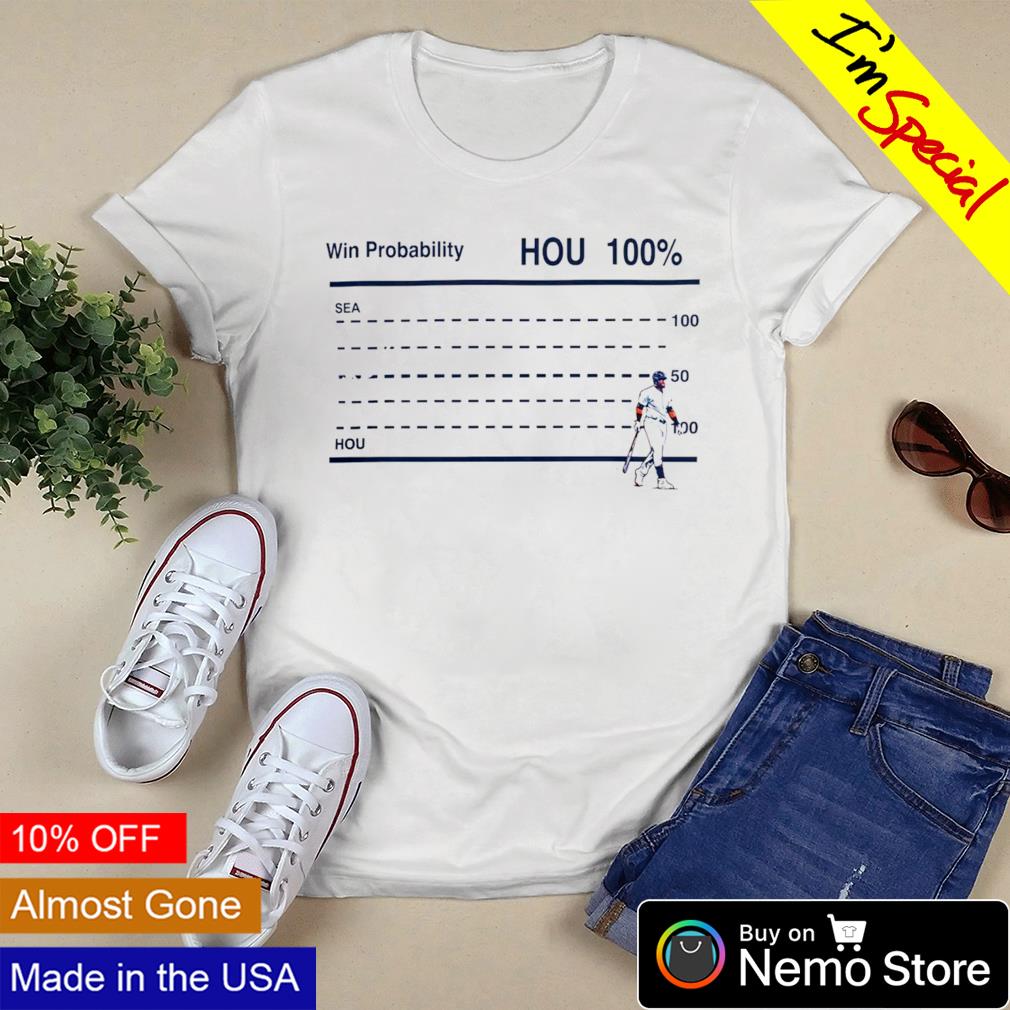 Houston Astros ‪win probability hou 100‬% - Adult & Kids T-Shirts, Sweatshirts & Hoodies apparel design preview 3