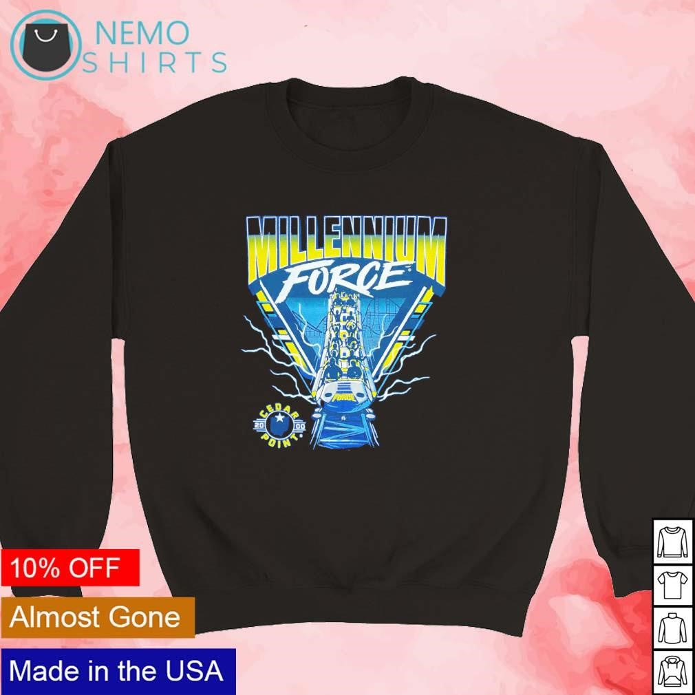 Millennium force cedar point triangle - Adult & Kids T-Shirts, Sweatshirts & Hoodies apparel design preview 5