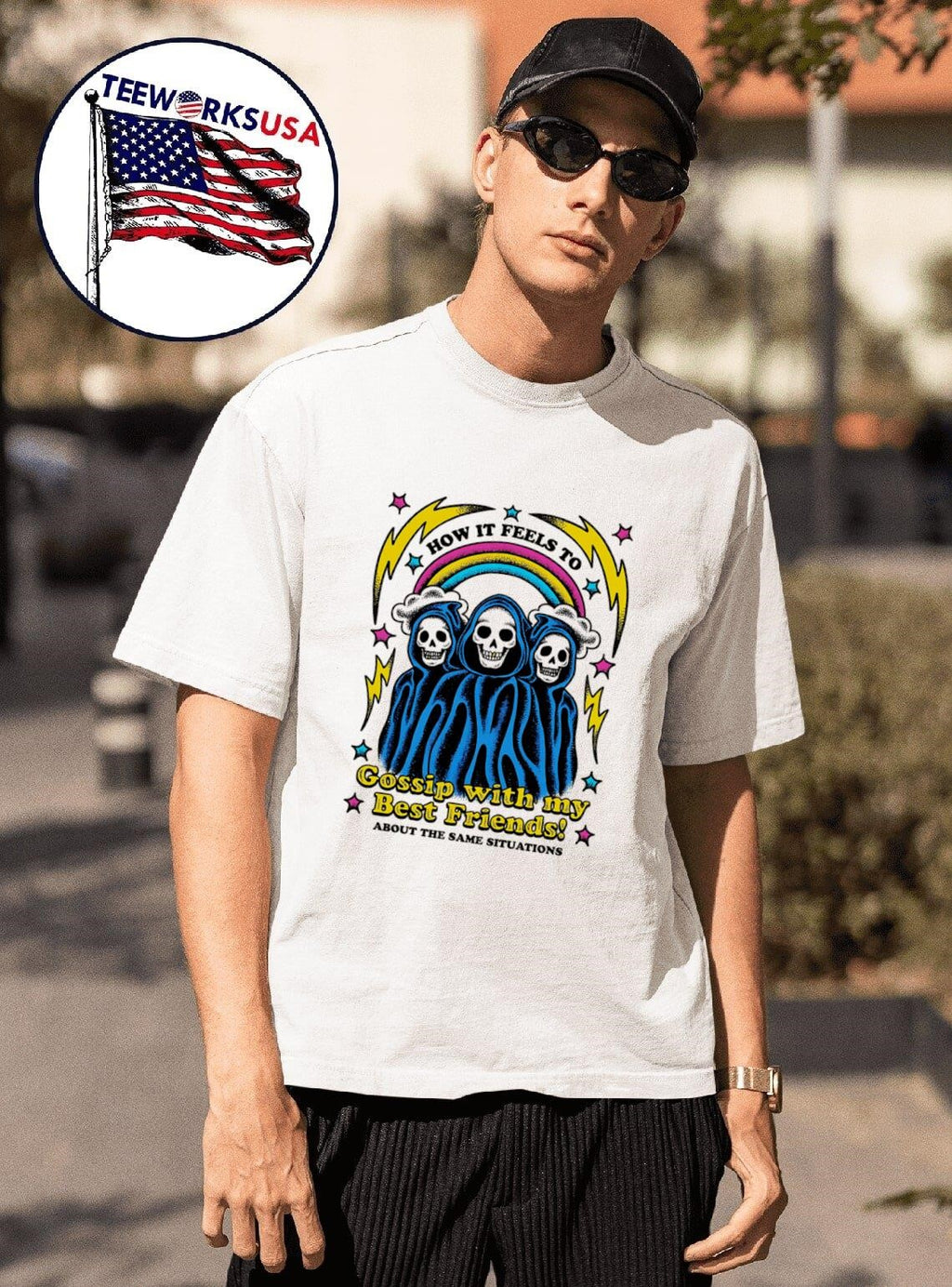 How it feels to Gossip with my best friends - Adult & Kids T-Shirts, Sweatshirts & Hoodies apparel design preview 1