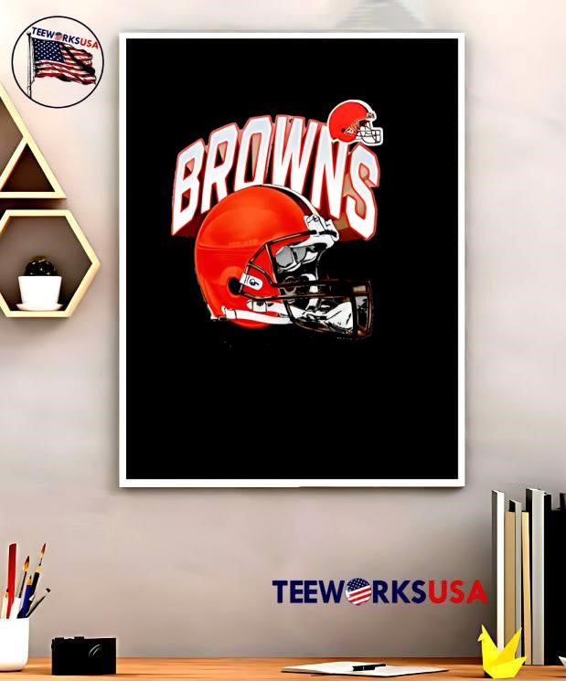 Cleveland Browns Helmet End Around Short Sleeve - Adult & Kids T-Shirts, Sweatshirts & Hoodies apparel design preview 5