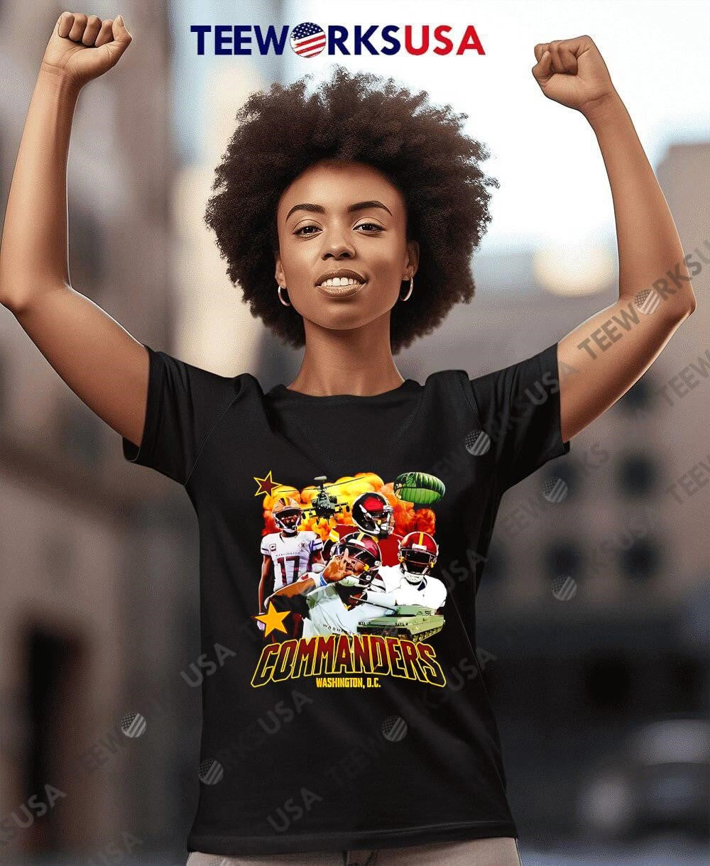 Commanders Washington D.C. Military Tank Football - Adult & Kids T-Shirts, Sweatshirts & Hoodies apparel design preview 8