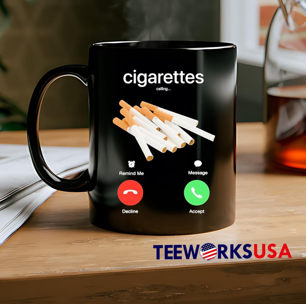 Cigarettes calling - Adult & Kids T-Shirts, Sweatshirts & Hoodies apparel design preview 2