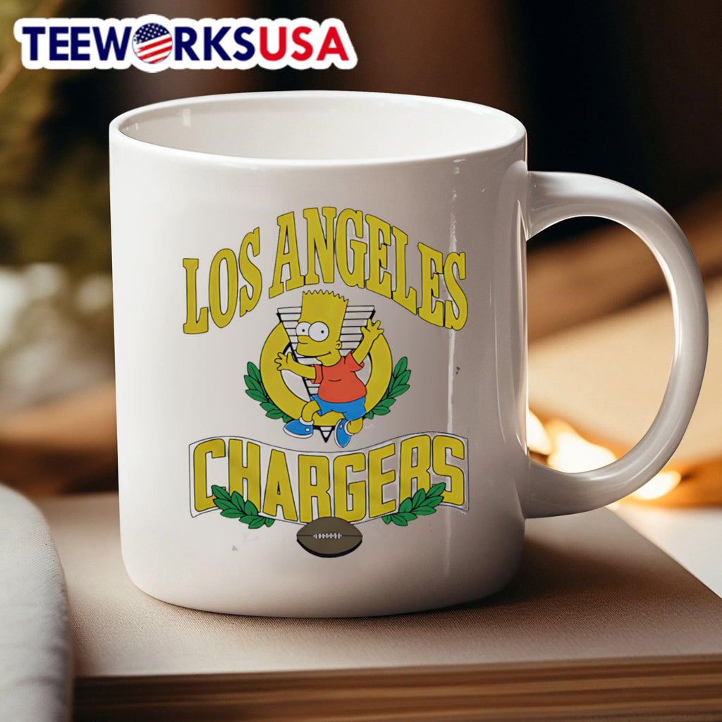 The Simpsons Bart x Los Angeles Chargers - Adult & Kids T-Shirts, Sweatshirts & Hoodies apparel design preview 4
