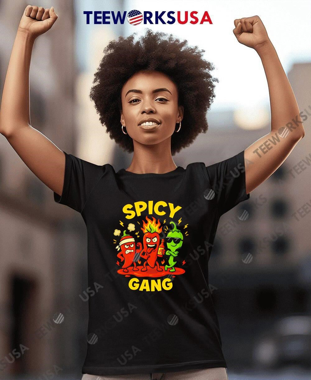 Spicy Gang Squad chili - Adult & Kids T-Shirts, Sweatshirts & Hoodies apparel design preview 8