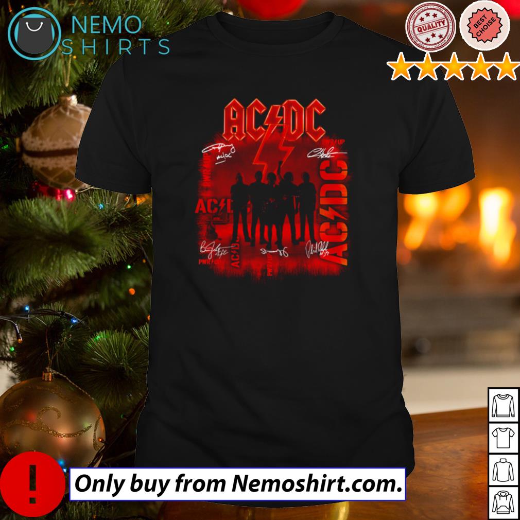 ACDC band signatures - Adult & Kids T-Shirts, Sweatshirts & Hoodies apparel design preview 1