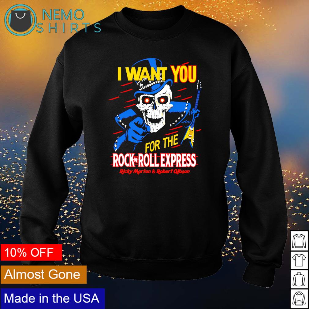 I want you for the Rock-N-Roll express - Adult & Kids T-Shirts, Sweatshirts & Hoodies apparel design preview 4