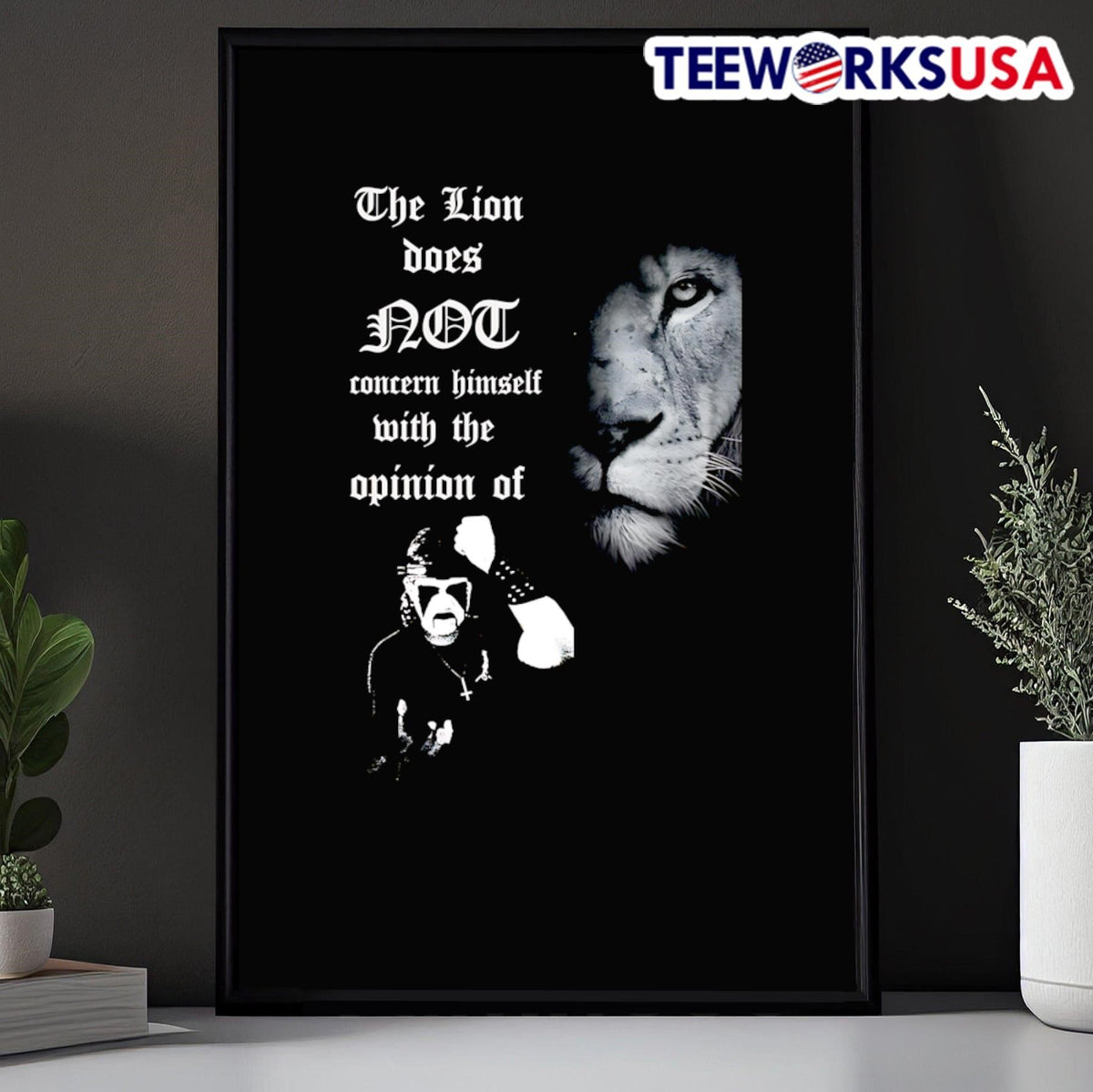 The lion does not concern himself with opinion of - Adult & Kids T-Shirts, Sweatshirts & Hoodies apparel design preview 5
