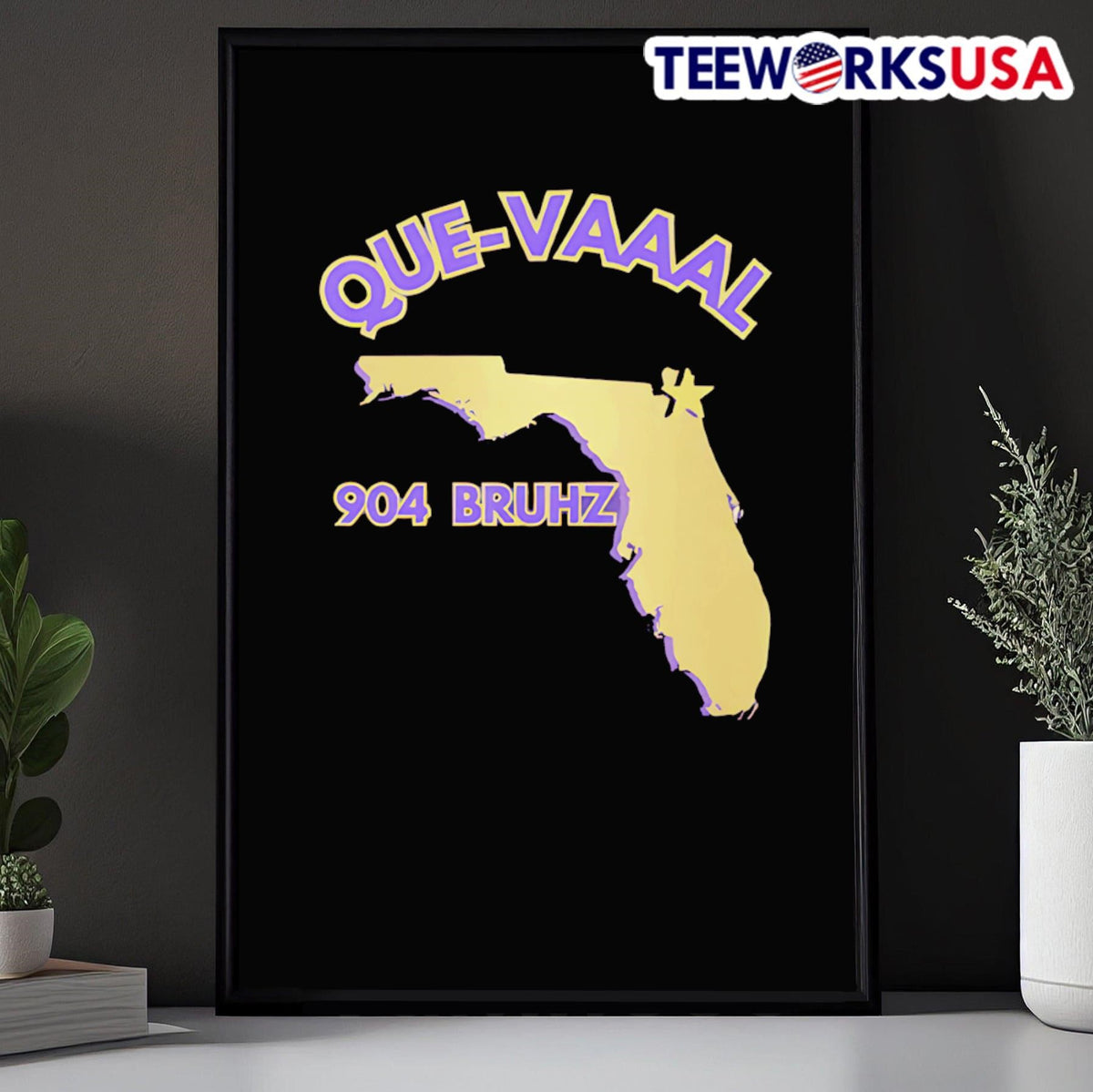 Florida State Map 904 Bruhz Que-Vaaal - Adult & Kids T-Shirts, Sweatshirts & Hoodies apparel design preview 5