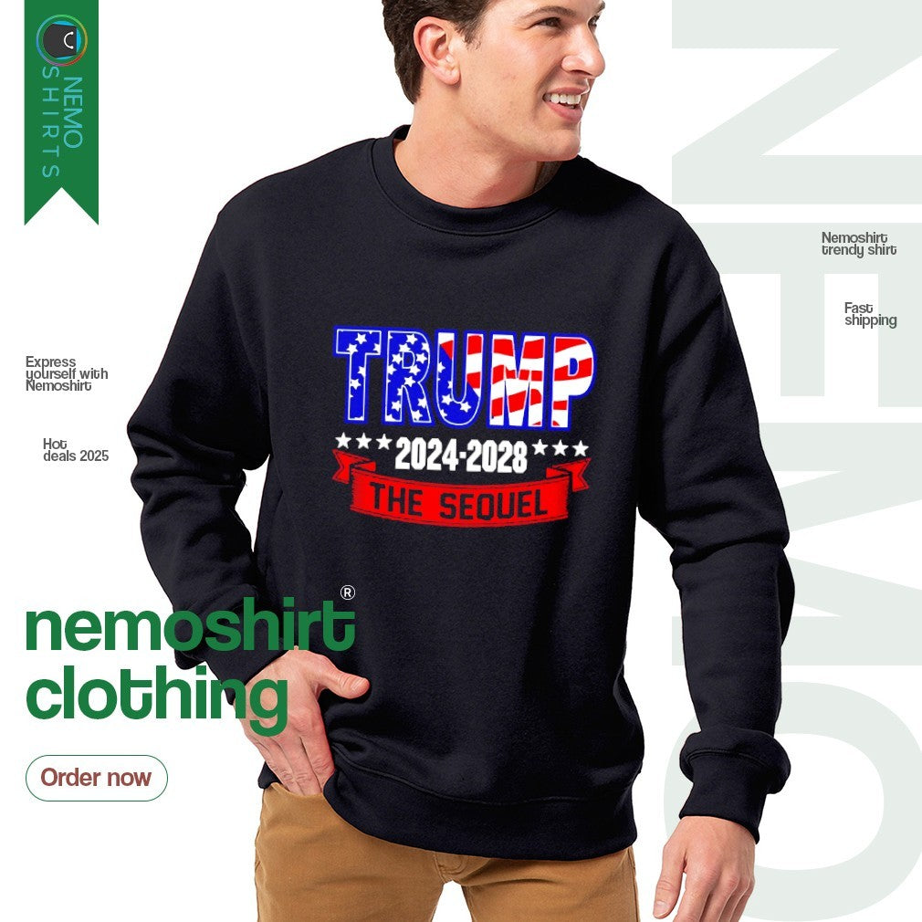 Trump the sequel 2024 2028 - Adult & Kids T-Shirts, Sweatshirts & Hoodies apparel design preview 4