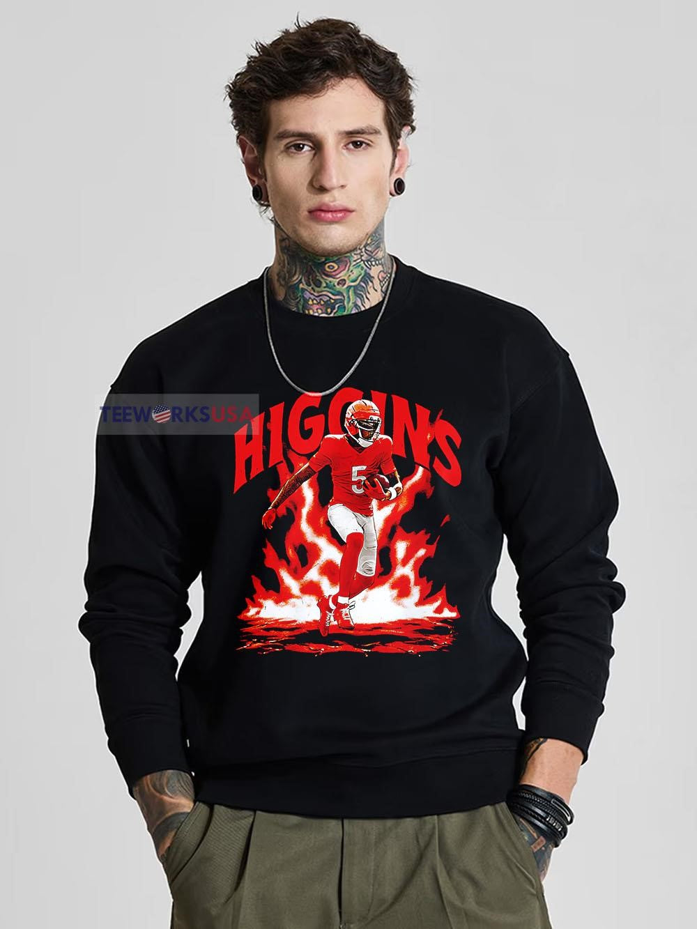 Higgins Cincinnati Aura - Adult & Kids T-Shirts, Sweatshirts & Hoodies apparel design preview 5